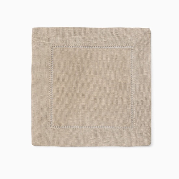 SFERRA Fine Linen Cocktail Napkins Set of 4 902…Festival in Eggshell - Picture 11 of 11